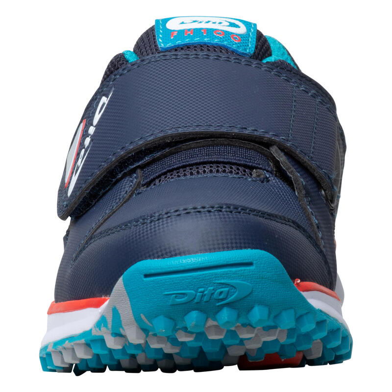 Hockeyschoenen voor kinderen laag intensief DT100 Fix And Go blauw