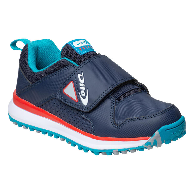Dětské boty na pozemní hokej DT100 Fix And Go modré 