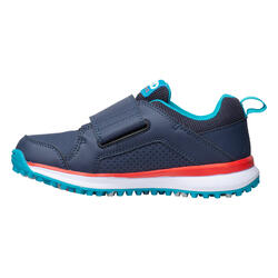 Chaussures de hockey sur gazon enfant intensité faible DT100 fix and go bleu
