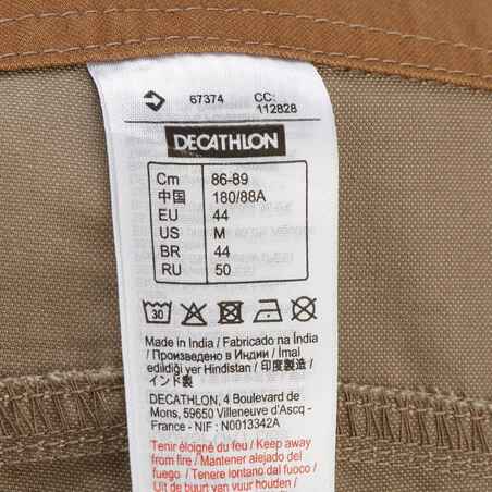 NH500 men’s country walking three-quarter trousers - beige