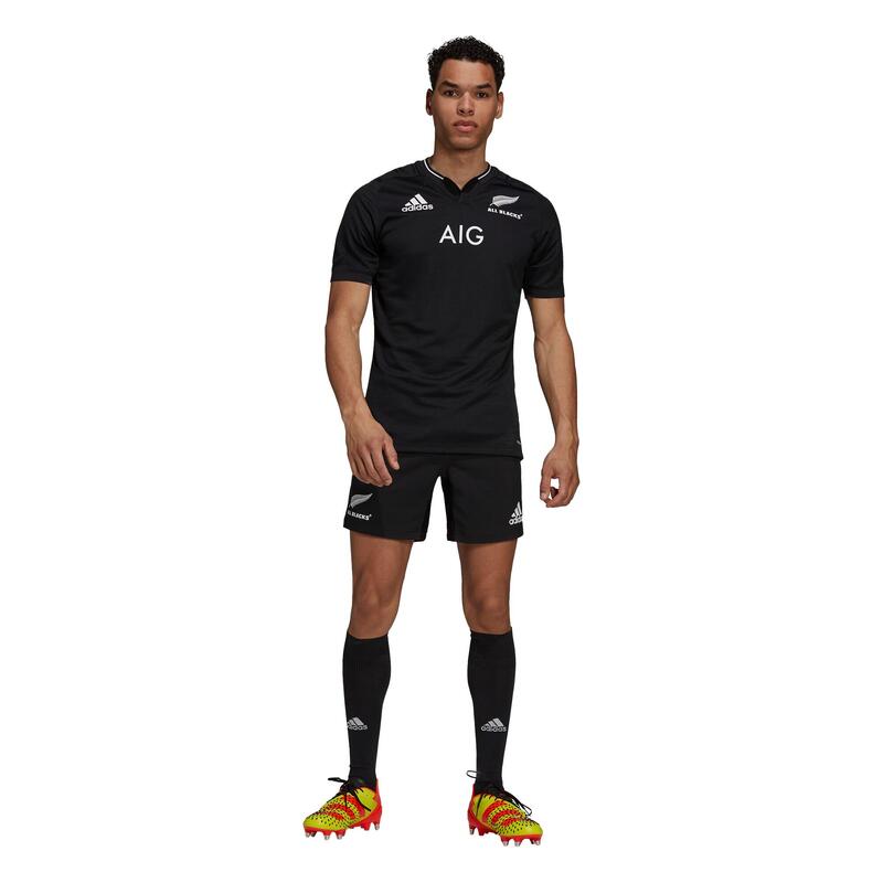 Maillot de rugby Adidas All Blacks replica Nouzelle-Zélande 2021 noir adulte