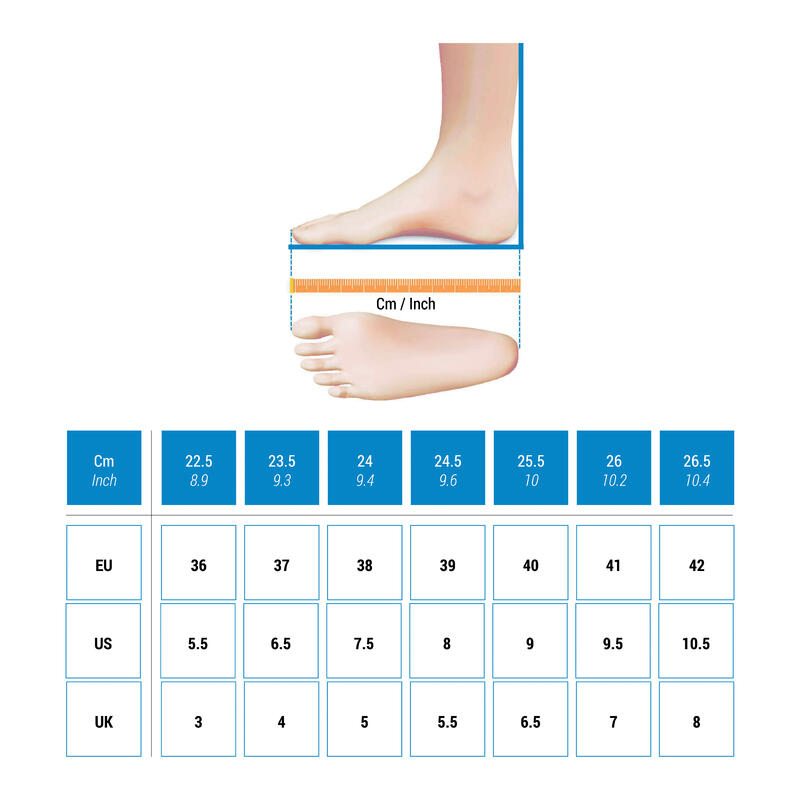 Race Light Women's Trail Running Shoes - sky blue and white