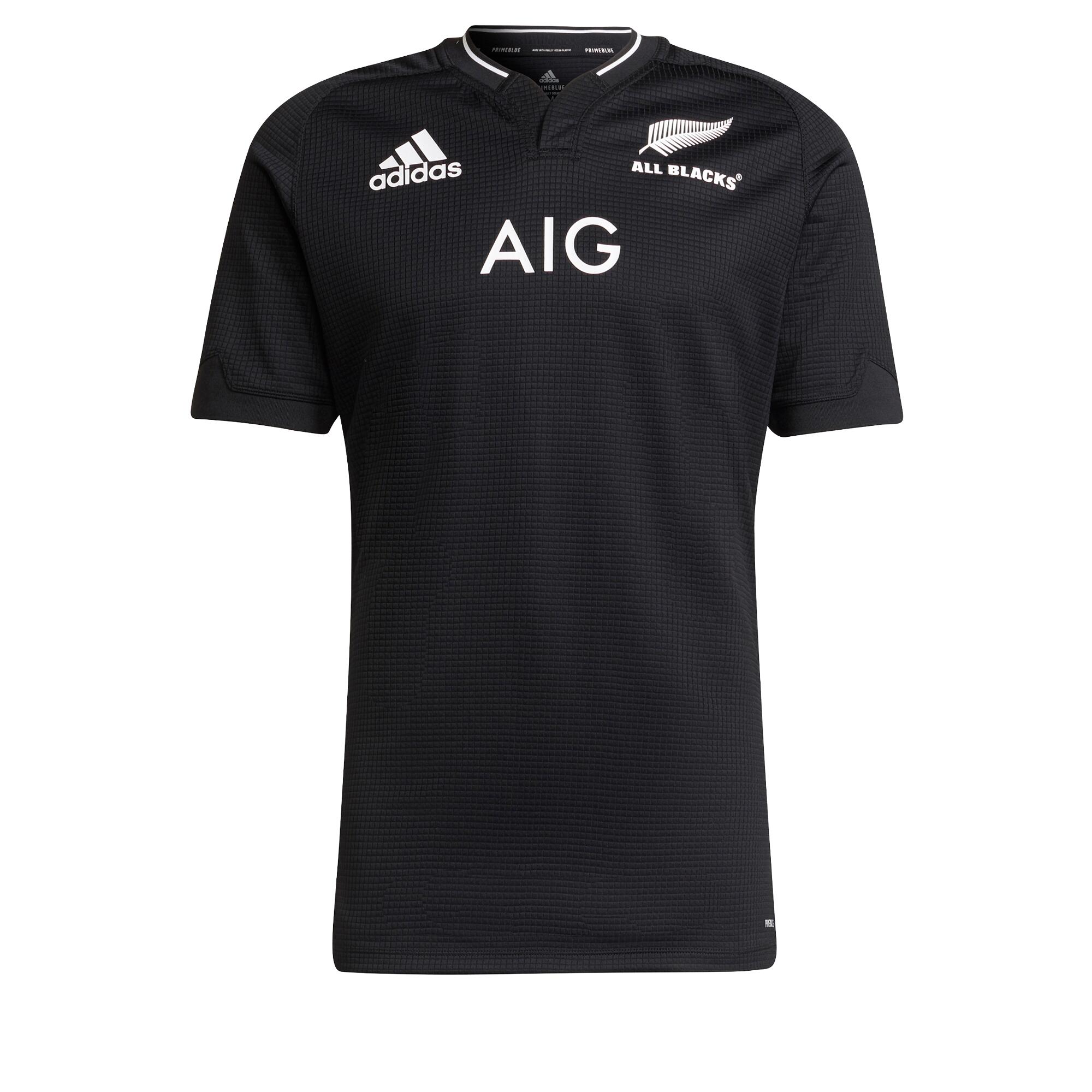 ADIDAS Adult All Blacks Replica Rugby Shirt New Zealand 2021 - Black