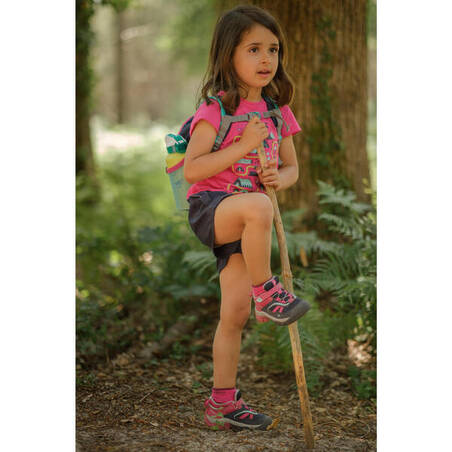 Kaus kaki Gunung Anak Tinggi Sedang 2-pak - Pink/Abu-abu