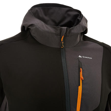 Куртка для горных походов из софтшелла ветрозащитная мужская MT900 WIND 