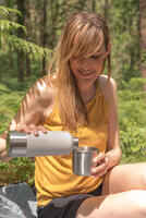 0.4 L Stainless Steel Cup 500 for hiking and camping.