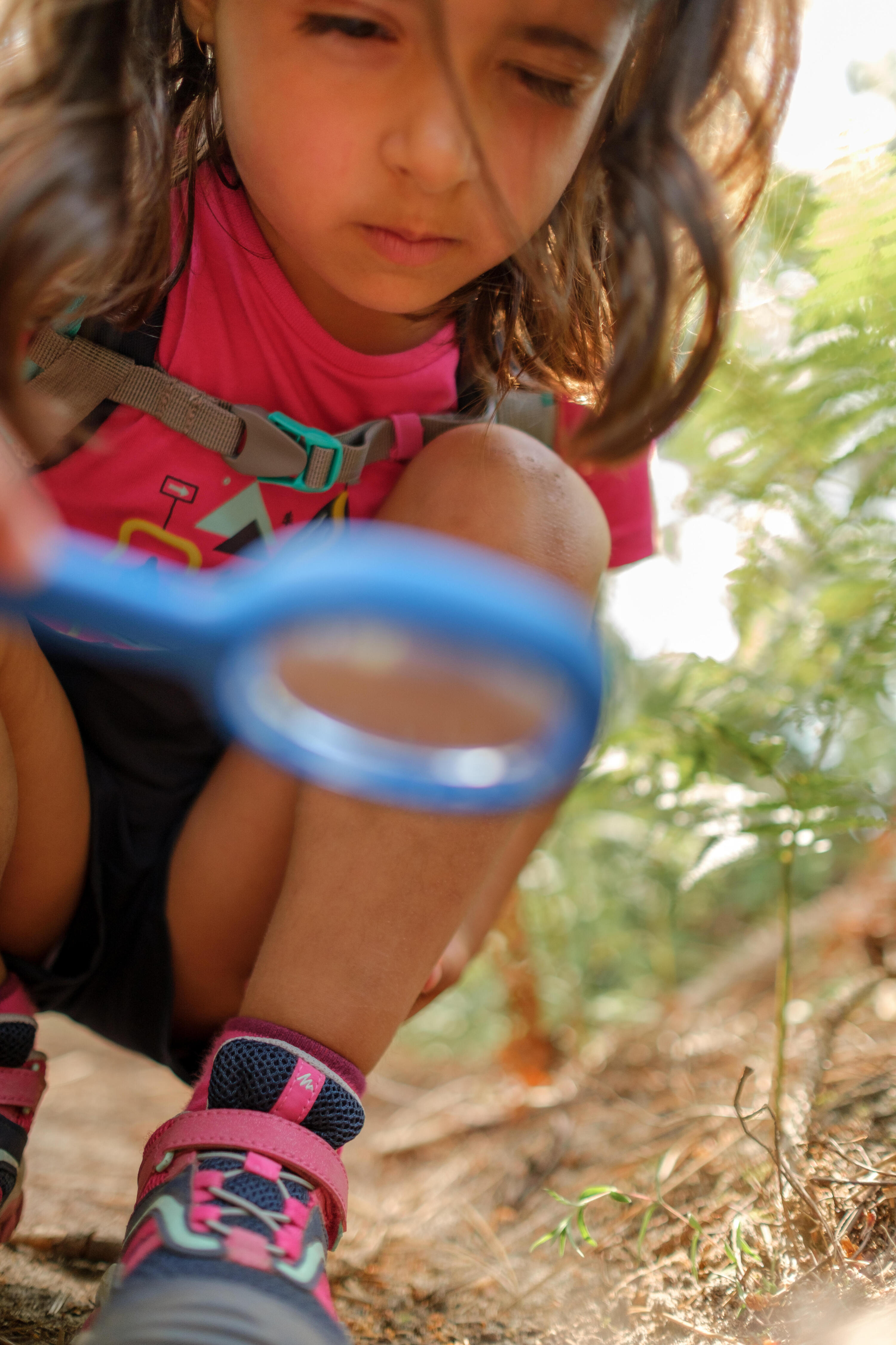 Children's Hiking t-shirt - MH100 KID - Age 2-6 YEARS - pink  1/6