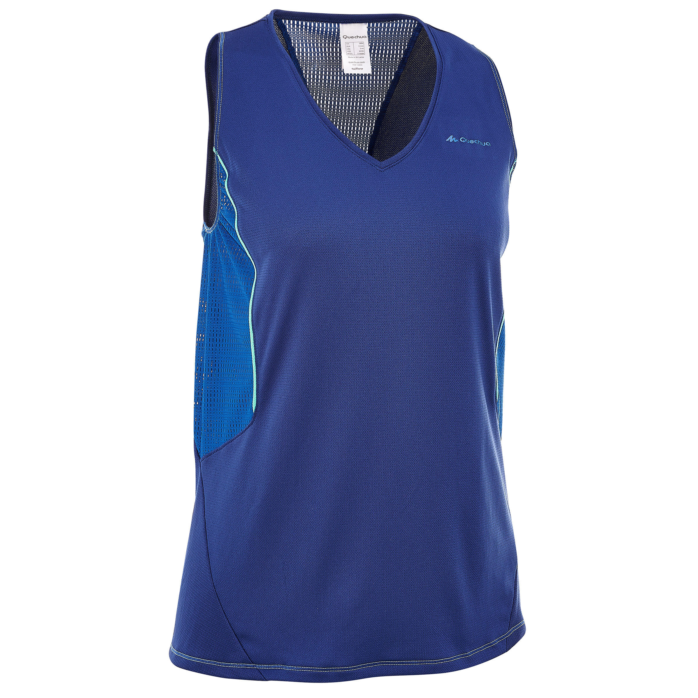 Forclaz 100 women's walking tank top - blue 1/10