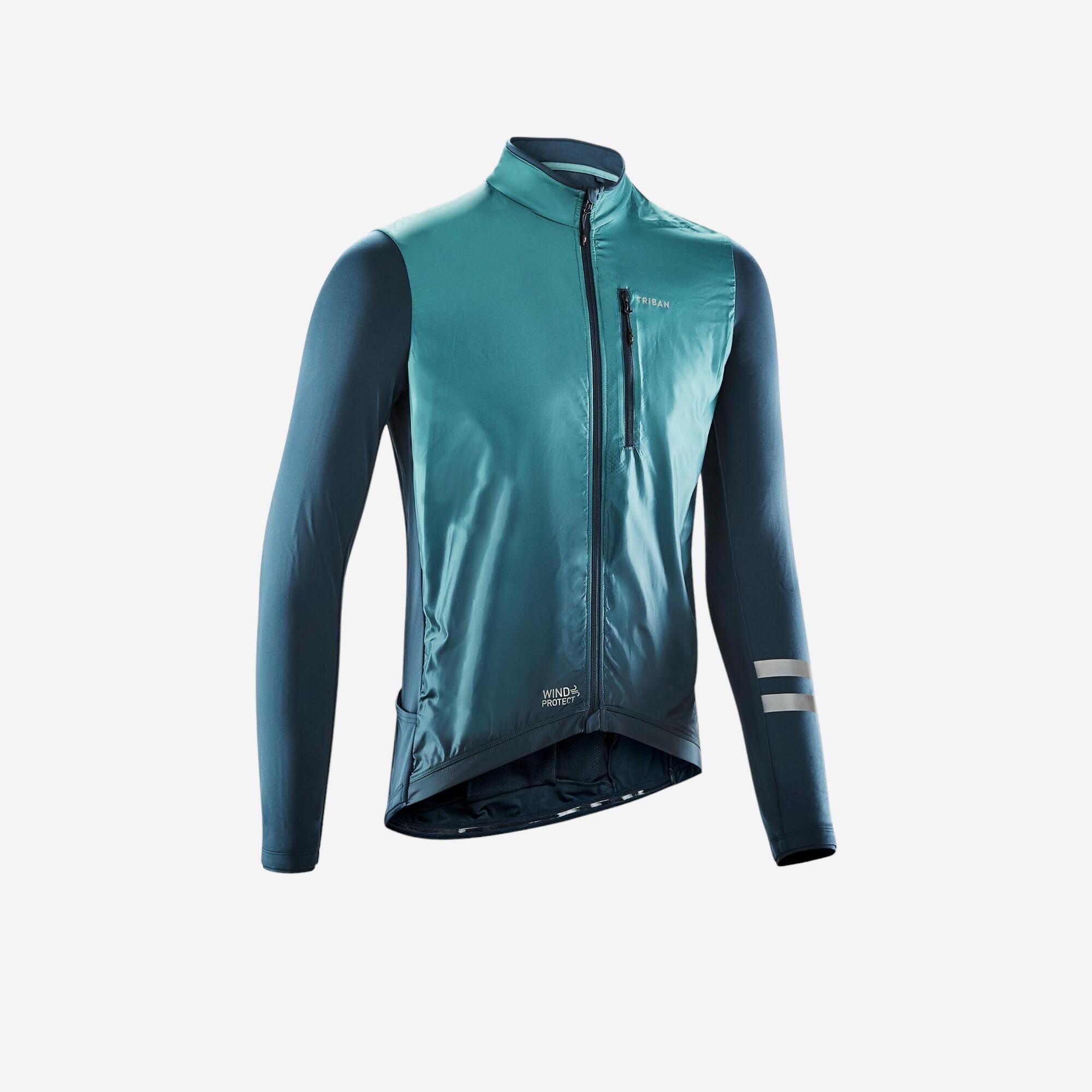 TRIBAN Maglia maniche lunghe ciclismo uomo RC 500 SHIELD verde