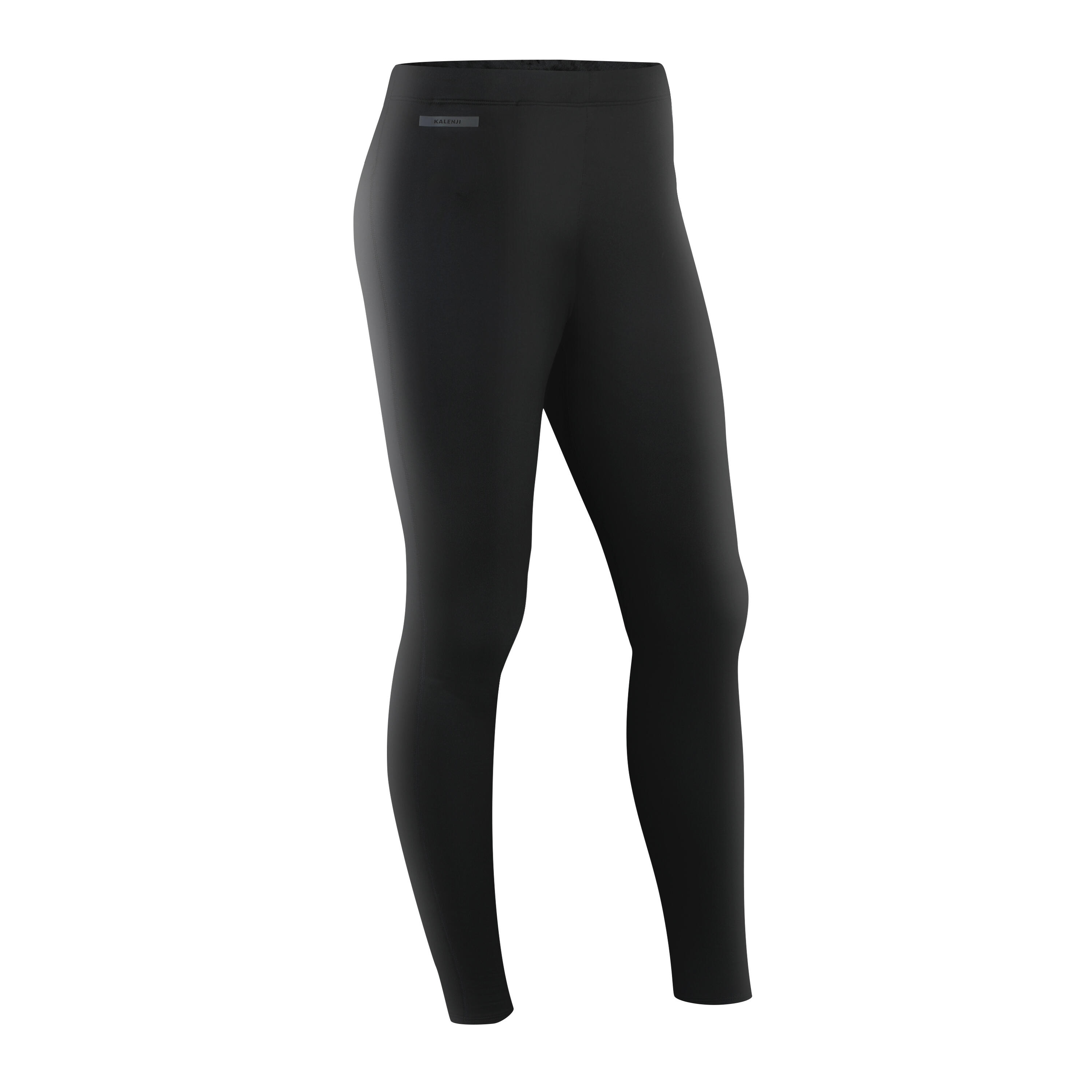 Men's Warm Running Tights -  Black - KALENJI