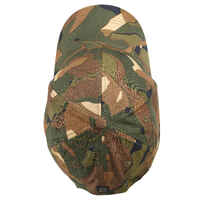 Durable hunting cap 500 - Woodland Camo Green and Brown