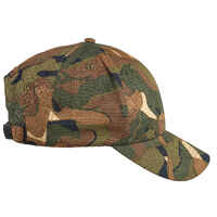 Durable hunting cap 500 - Woodland Camo Green and Brown
