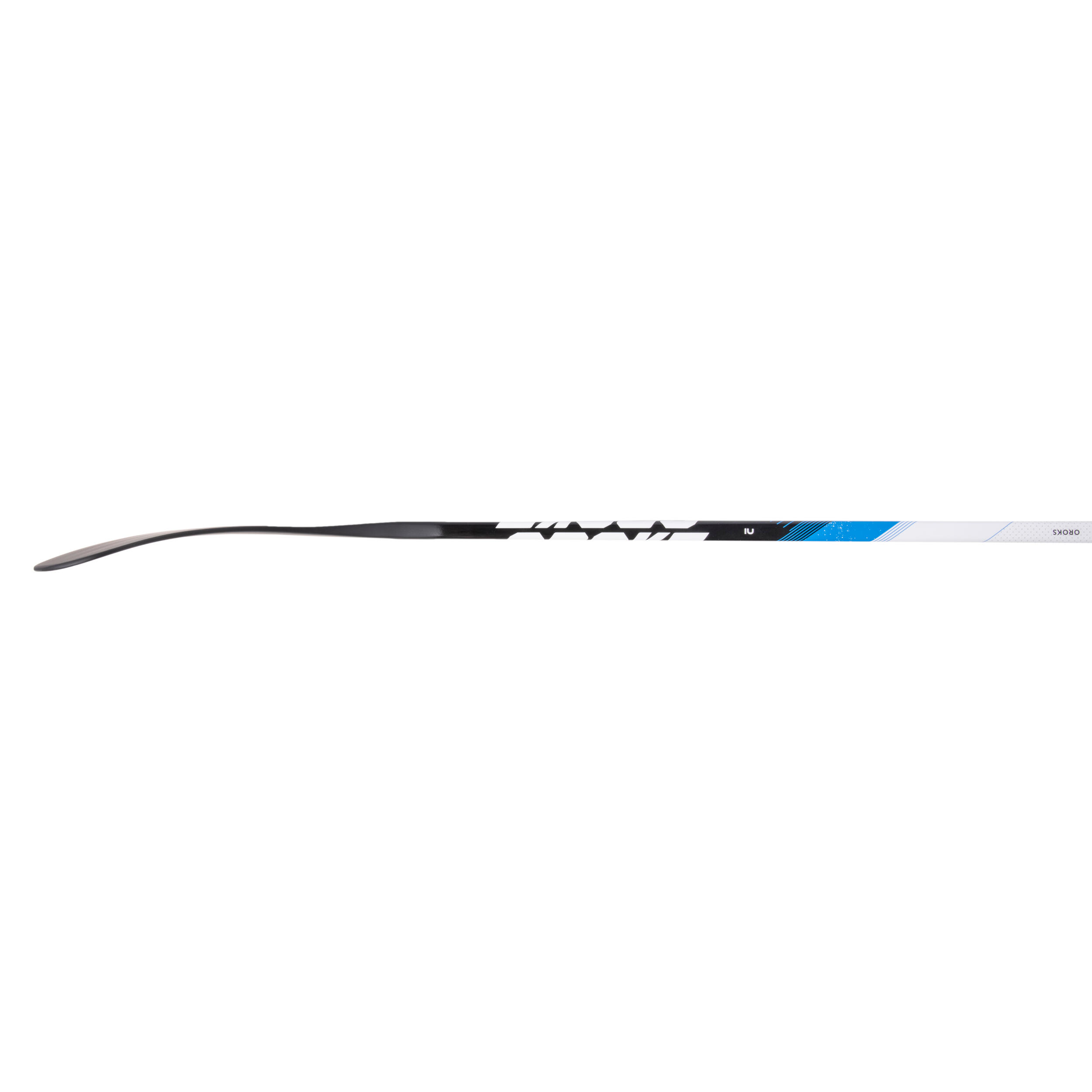 Kids' LeftHanded Hockey Stick IH 100 black, Snow white, Fluo flame orange Oroks Decathlon
