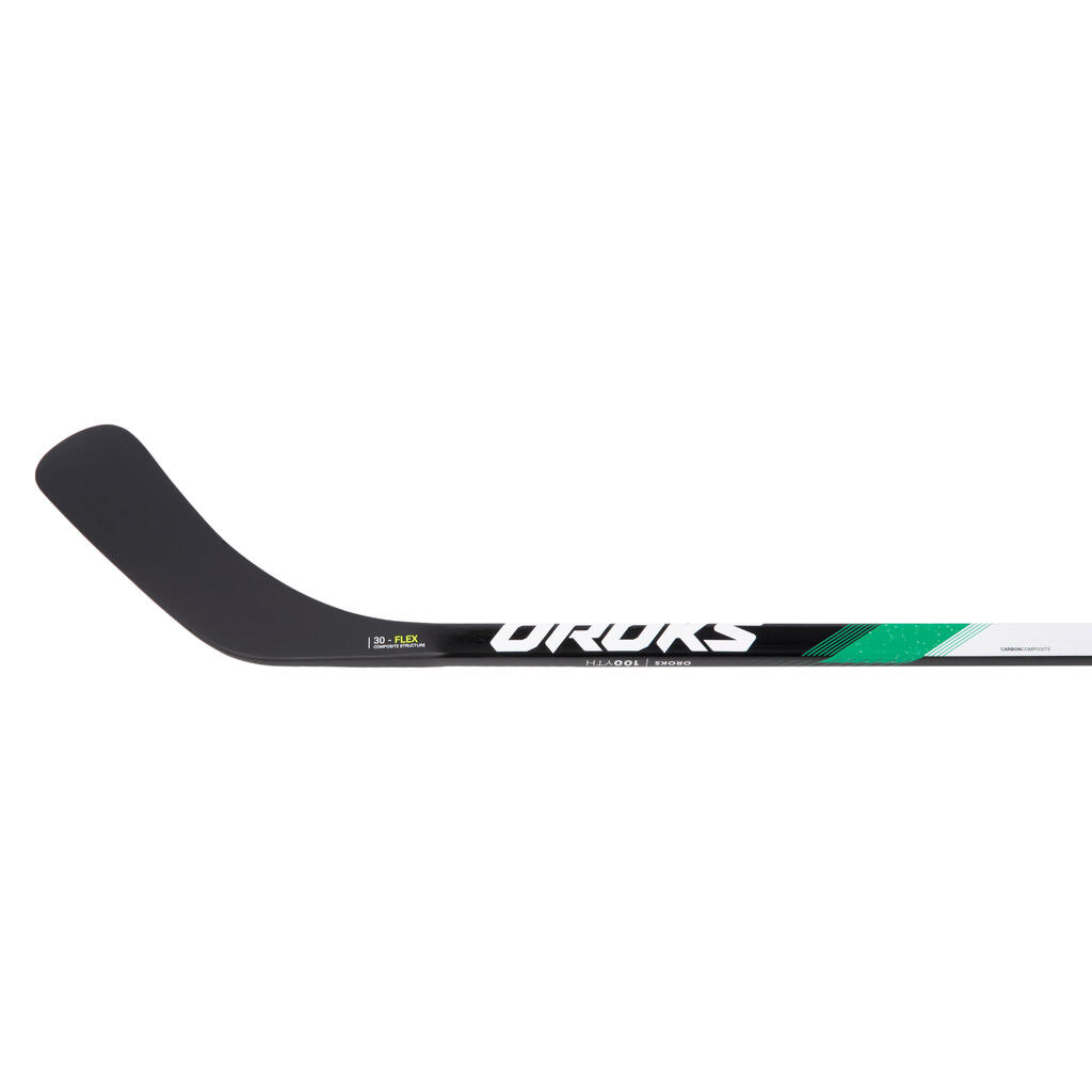 Kids' Left-Handed Hockey Stick IH 100