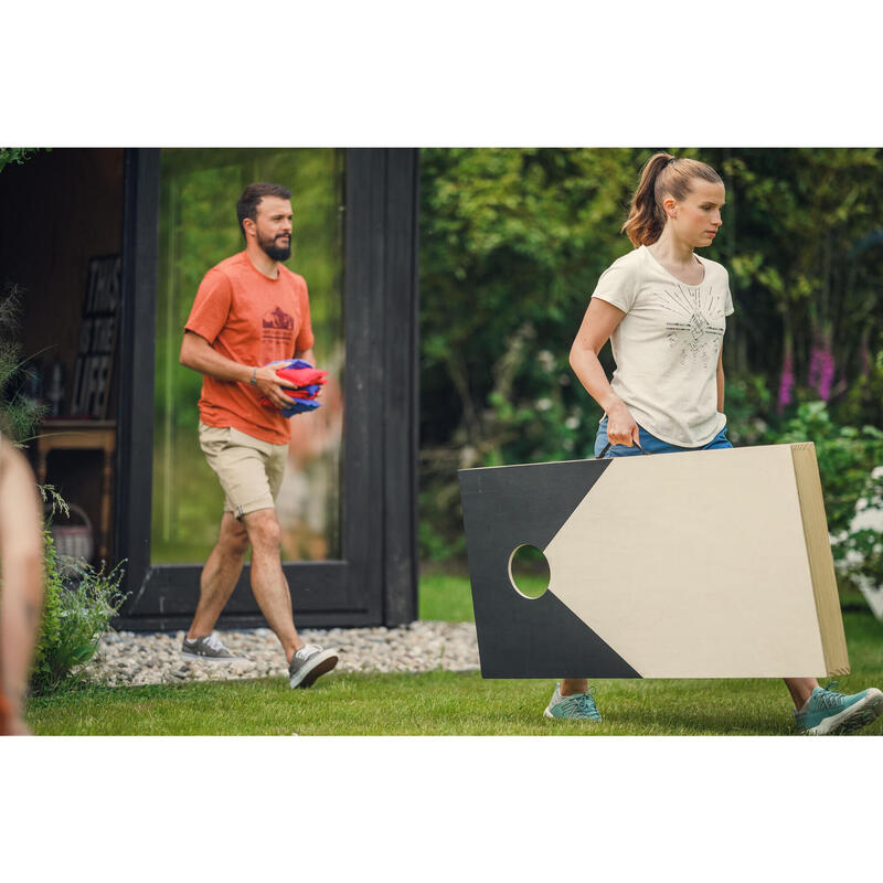 Cornhole Spielset - 1 Brett mit 8 Säckchen