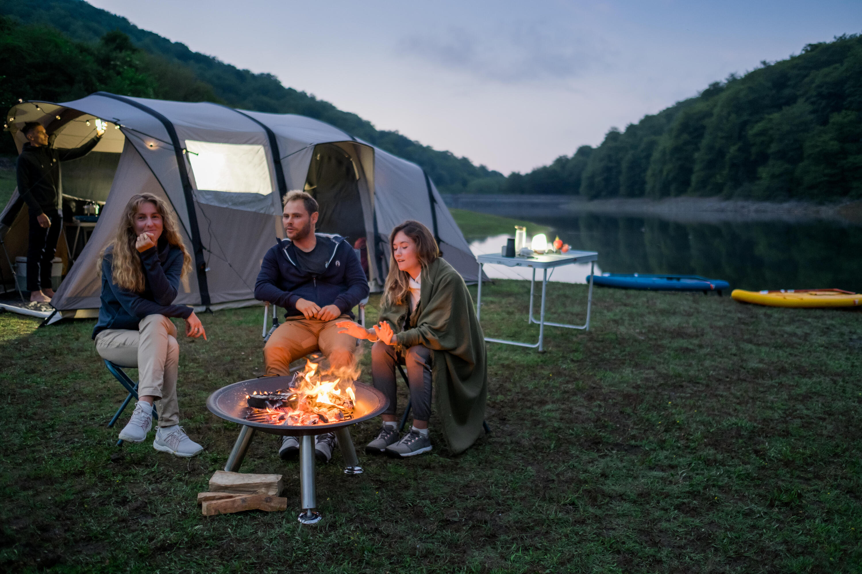Tenda gonfiabile campeggio AirSeconds 6.3 Policotone | 6 posti  3 camere 37/40