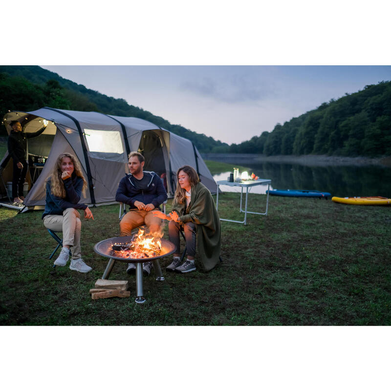 Tente gonflable de camping - AirSeconds 6.3 Polycoton - 6 Personnes - 3 Chambres
