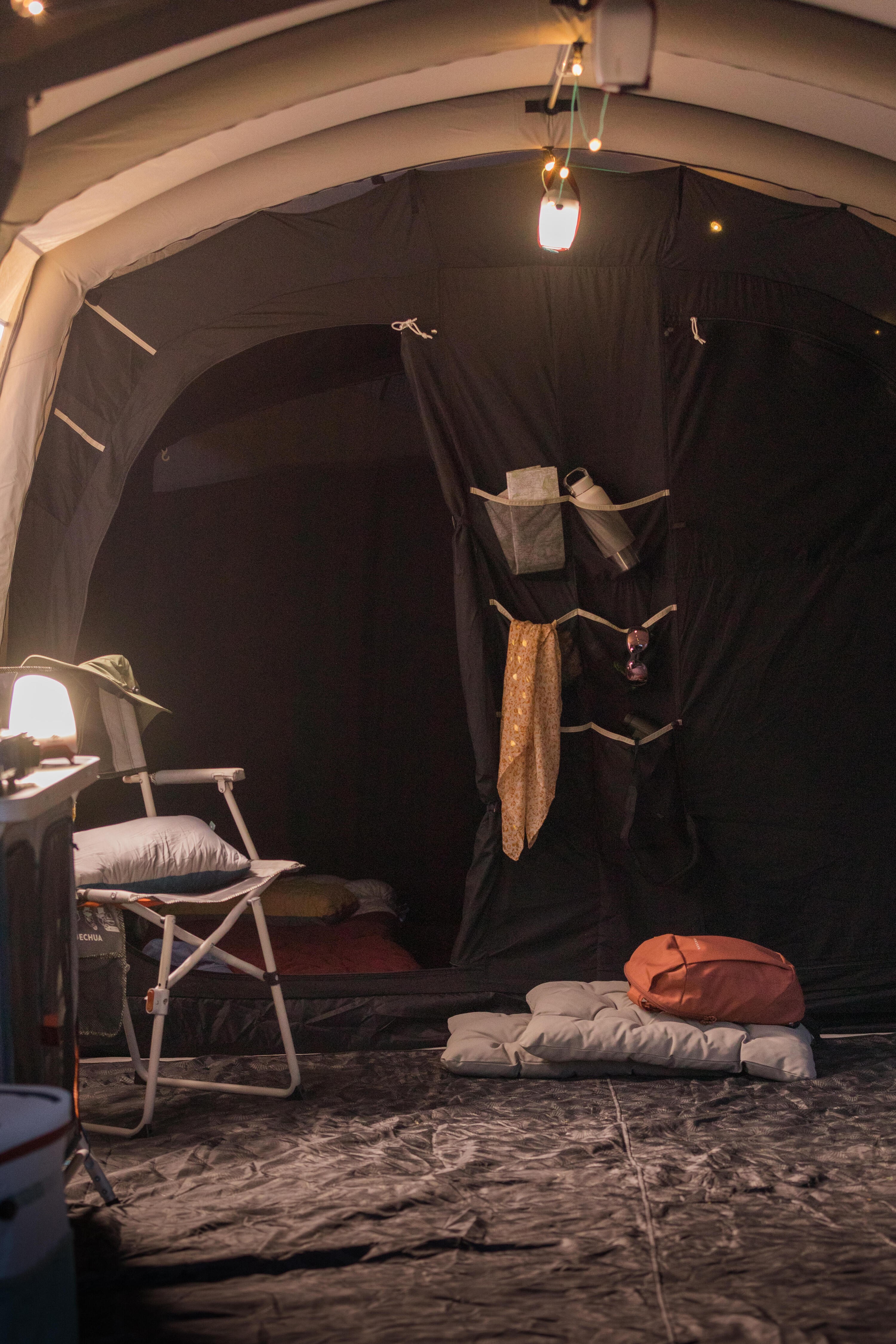 Tenda gonfiabile campeggio AirSeconds 6.3 Policotone | 6 posti  3 camere 33/40