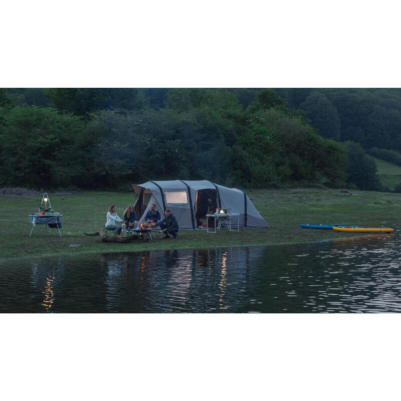Tente gonflable de camping - AirSeconds 6.3 Polycoton - 6 Personnes - 3 Chambres