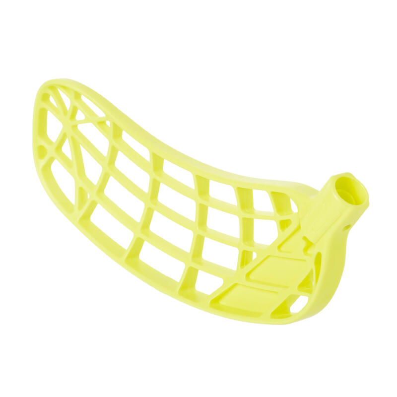 Palette de floorball droite jaune acide fluo