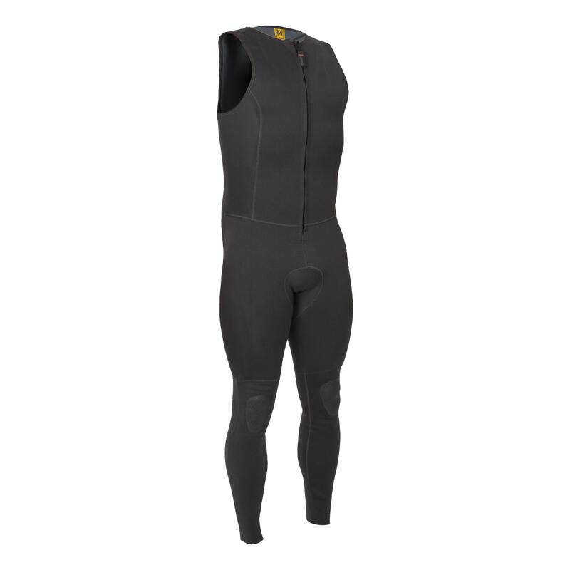 Long john wetsuit voor kanoën kajakken en suppen heren neopreen 2 mm