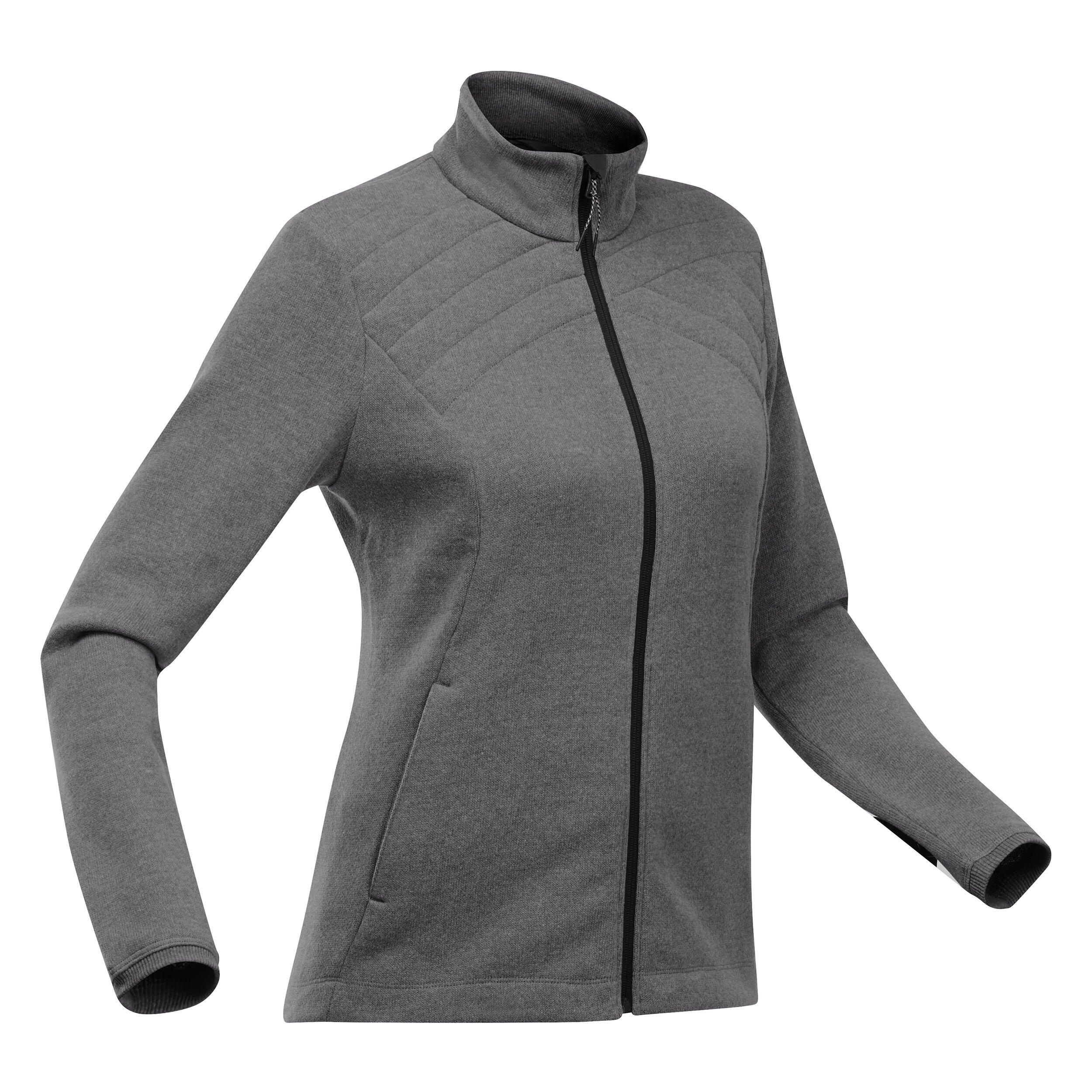 NH 100 Hiking Hybrid Sweatshirt - Women - black, Carbon grey
