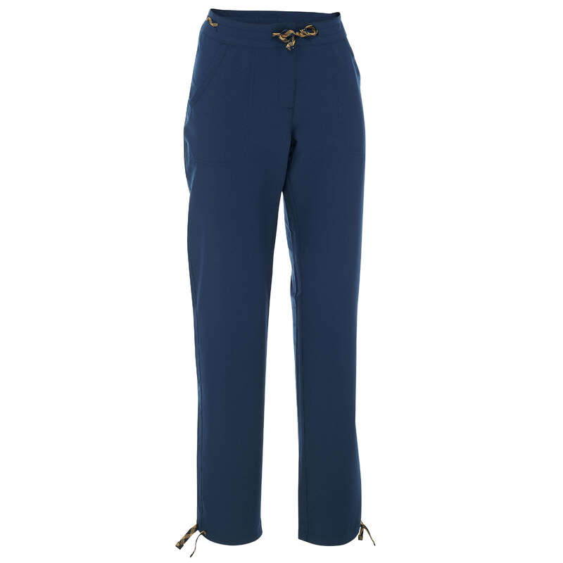 WOMEN NATURE HIKING PANTS Hiking - NH100 Women's - Navy QUECHUA - Hiking Clothes