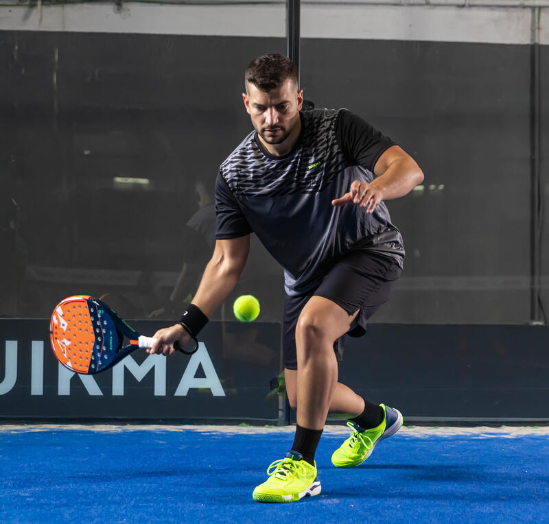 Short de padel respirant Homme - 500 Noir