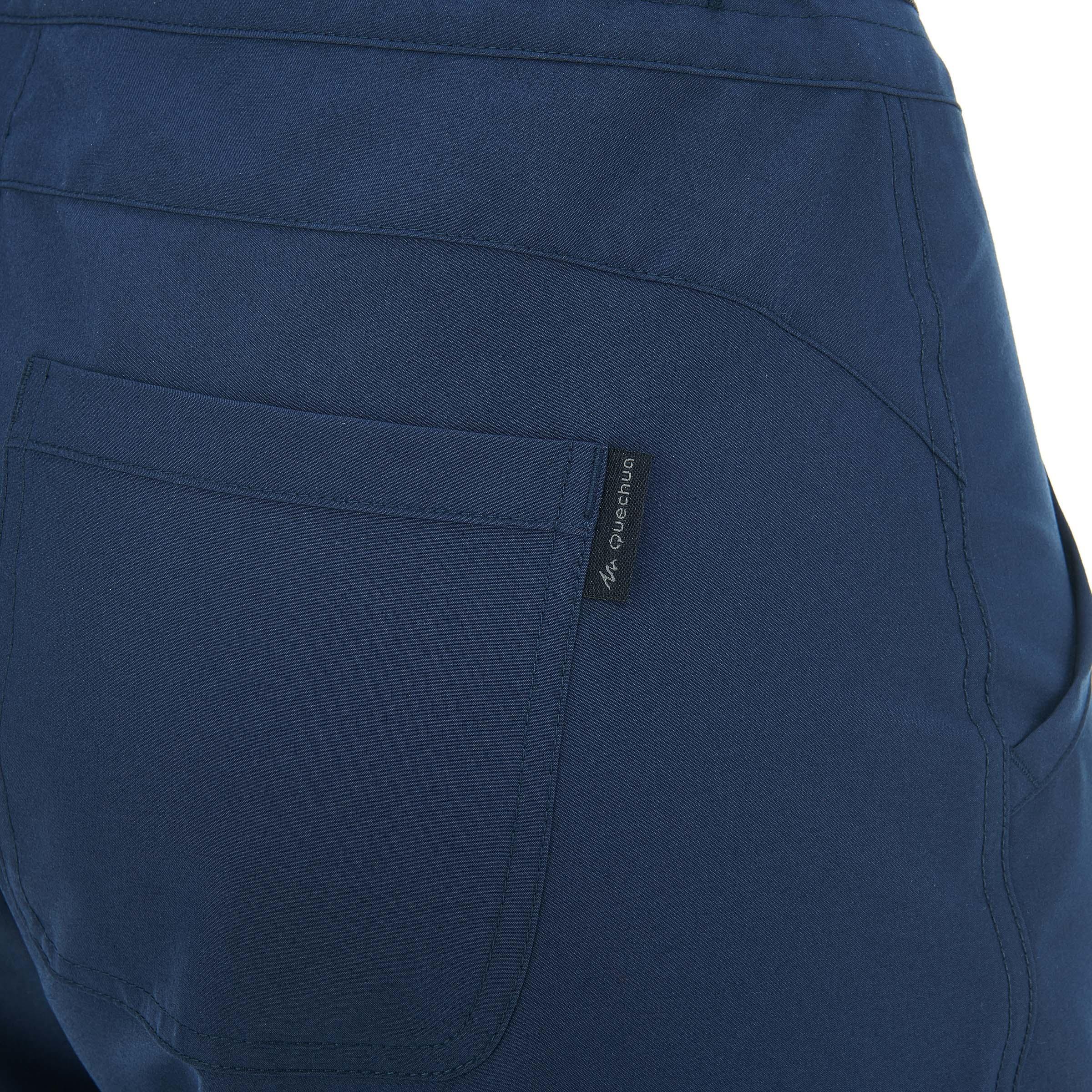 NH100 Women's Country Walking Trousers - Navy 7/8