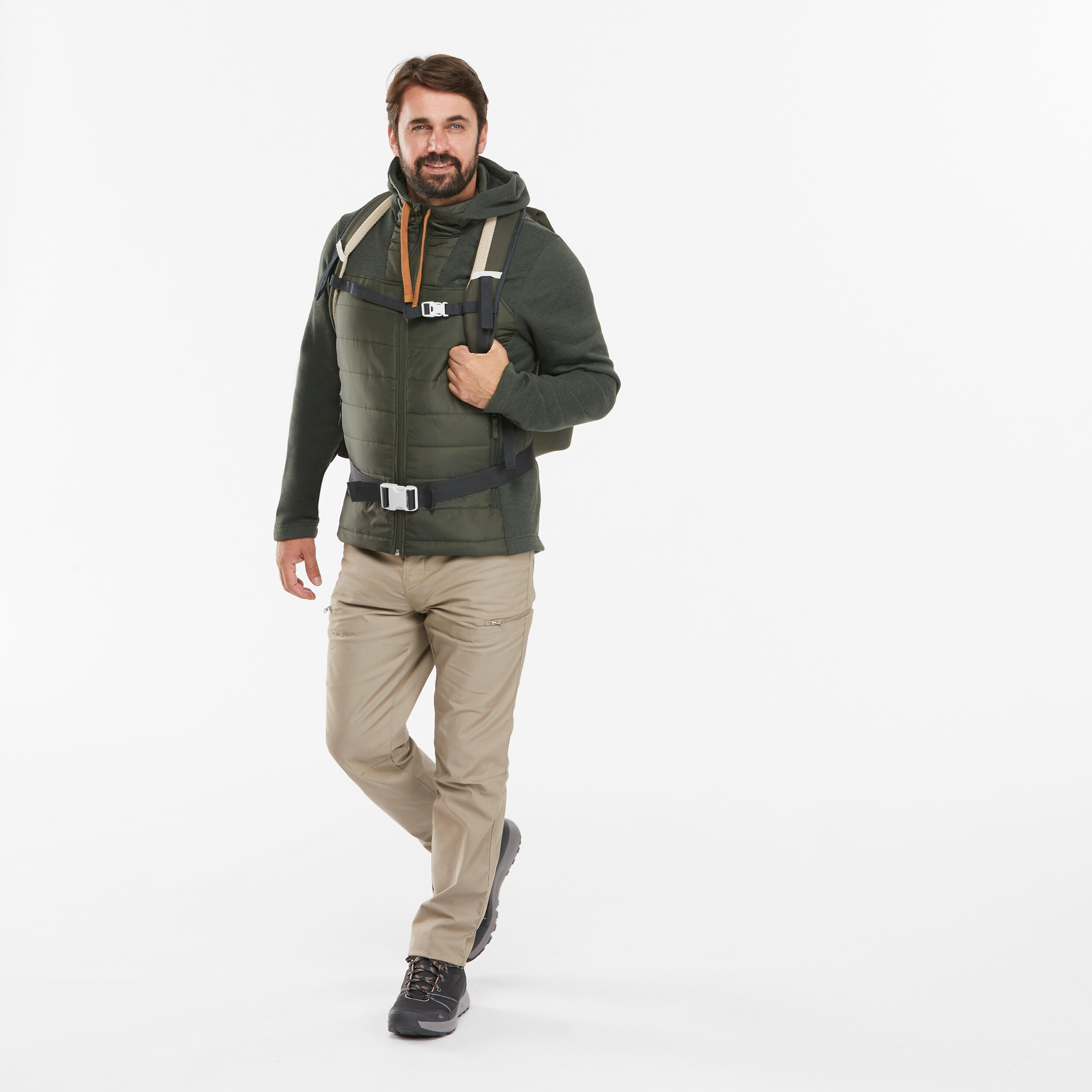 Men’s Hiking Hooded Sweatshirt - NH100 Hybrid 9/13