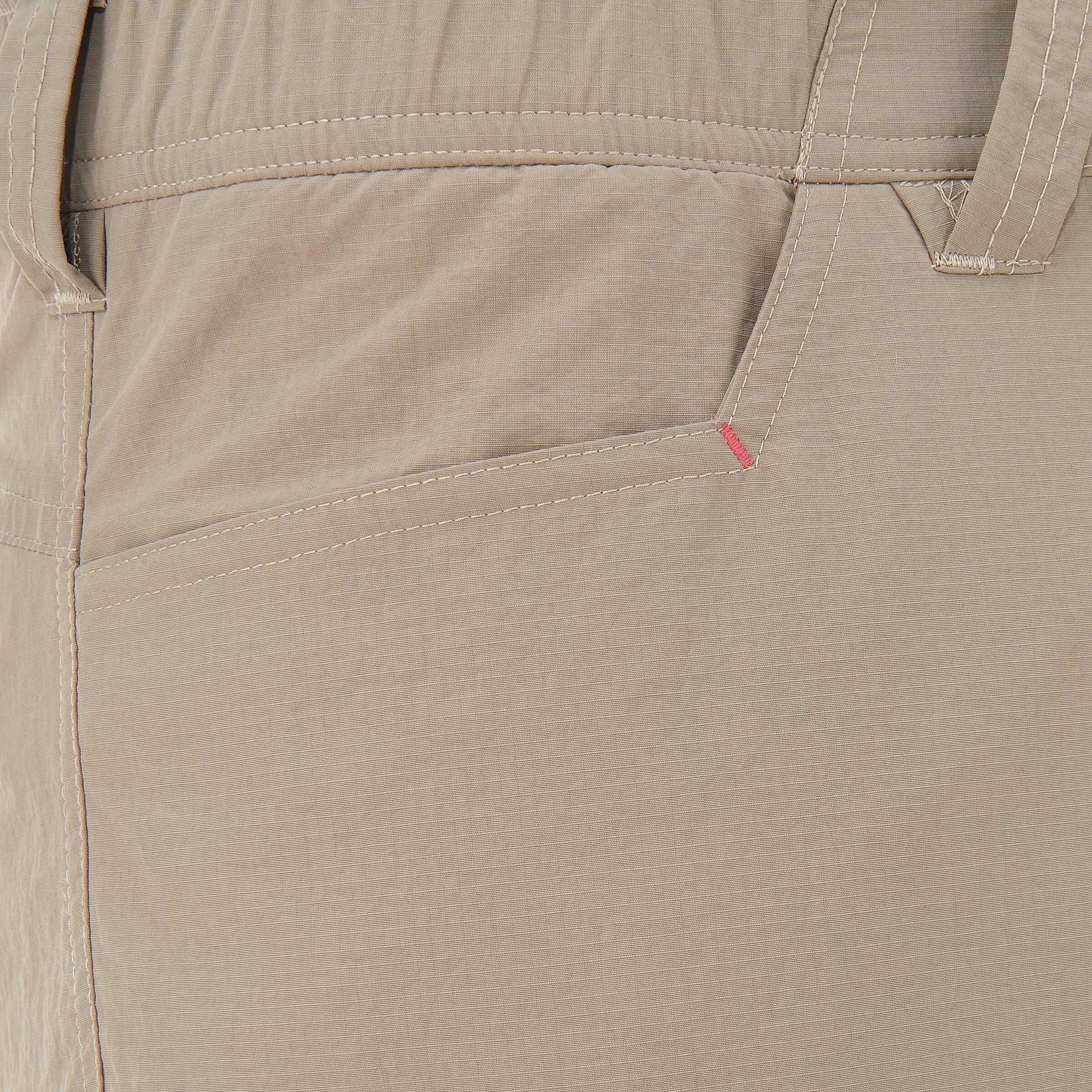 Forclaz 100 Men's Adjustable Trekking Trousers - Beige 18/21