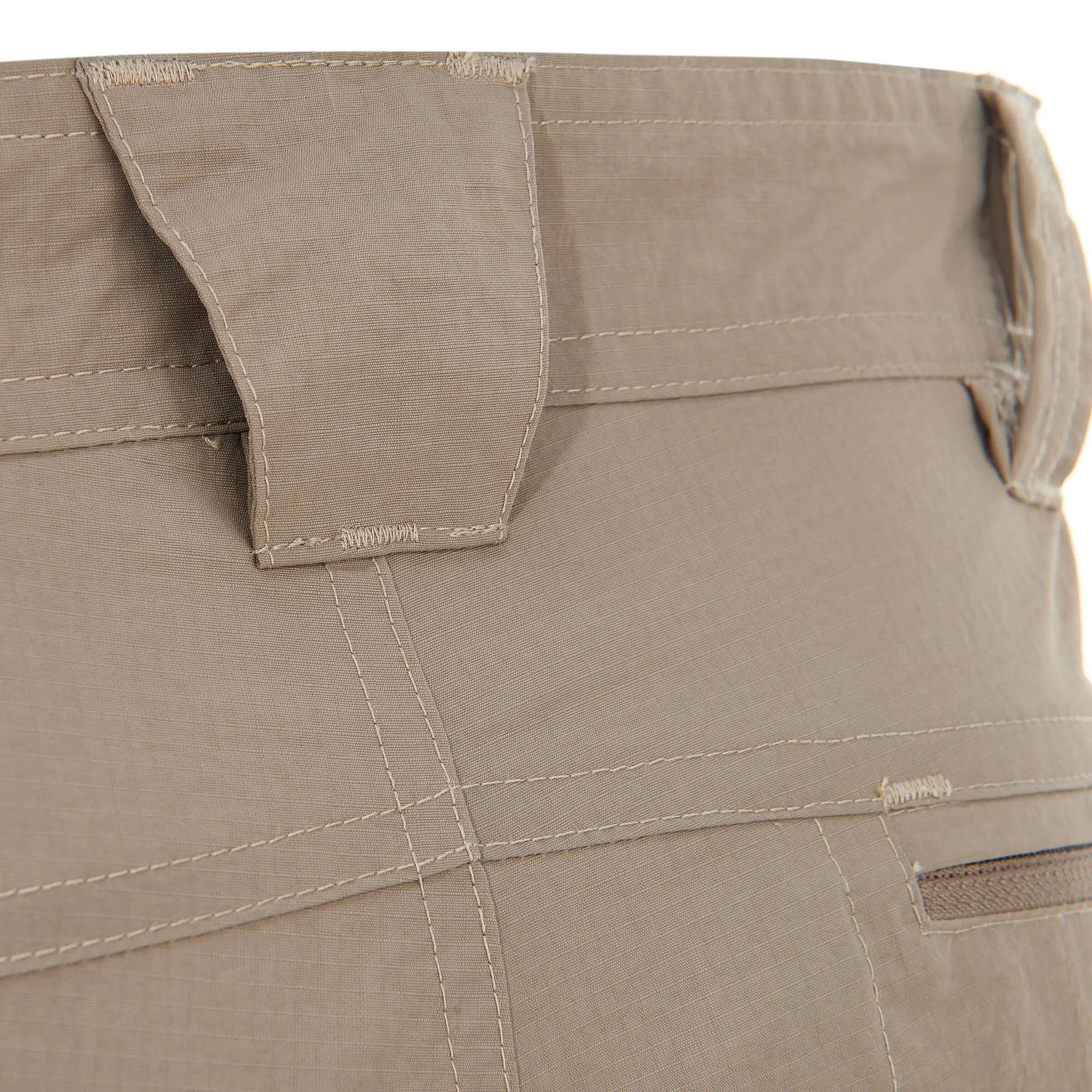 Forclaz 100 Men's Adjustable Trekking Trousers - Beige 15/21
