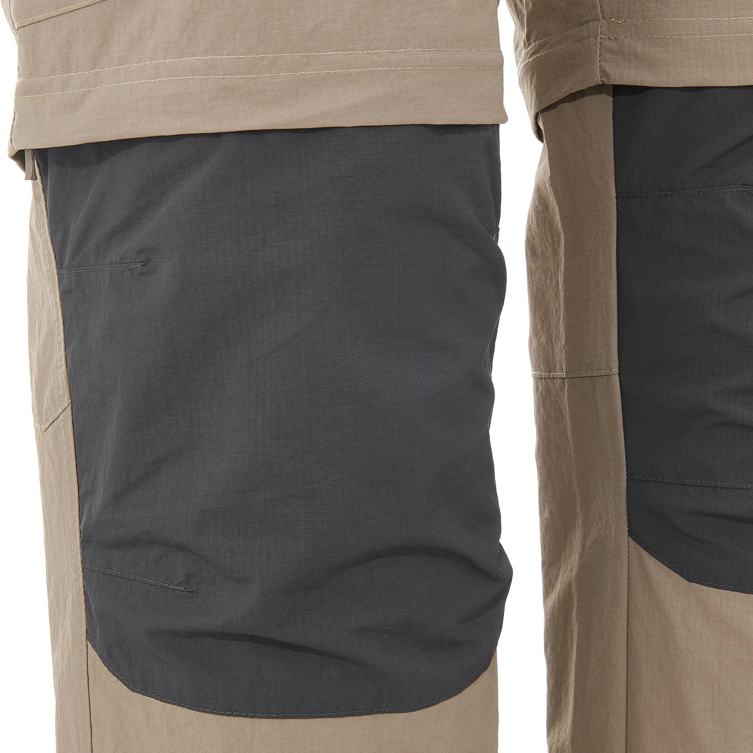 Forclaz 100 Men's Adjustable Trekking Trousers - Beige 11/21