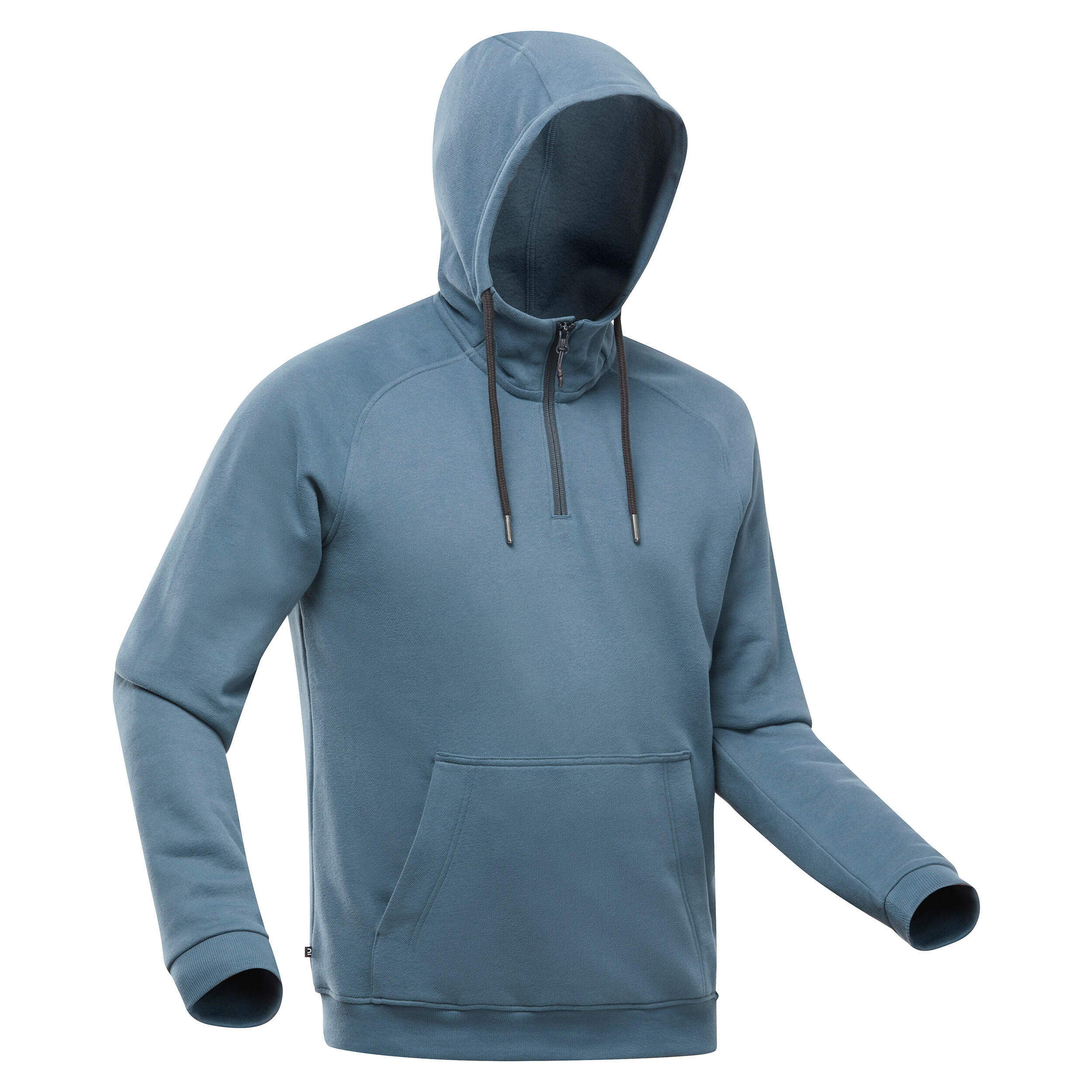 Men s Hiking Hooded Sweatshirt NH150 1 2 Zip