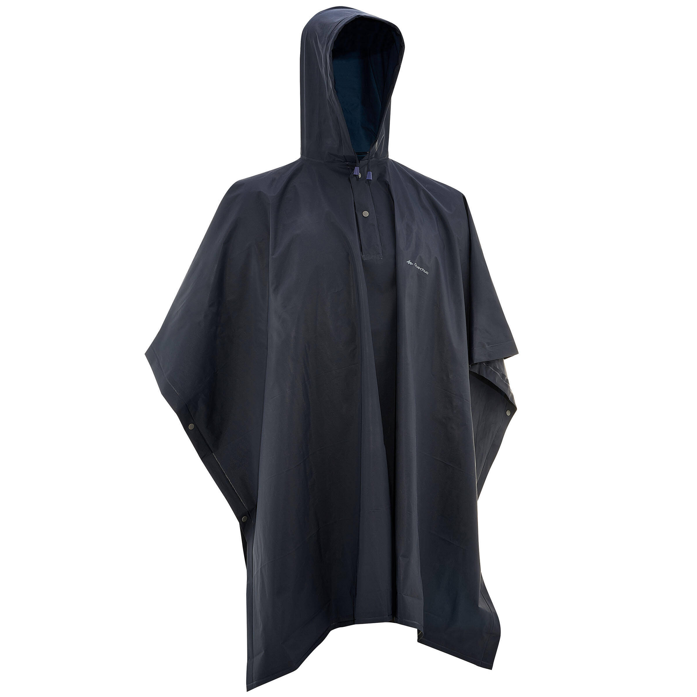 Adult Hiking Rain Poncho 50 Blue -  1