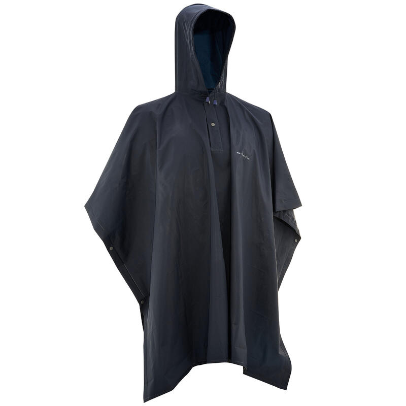 Poncho 50 de pluie randonnée - 10 L Bleu adulte