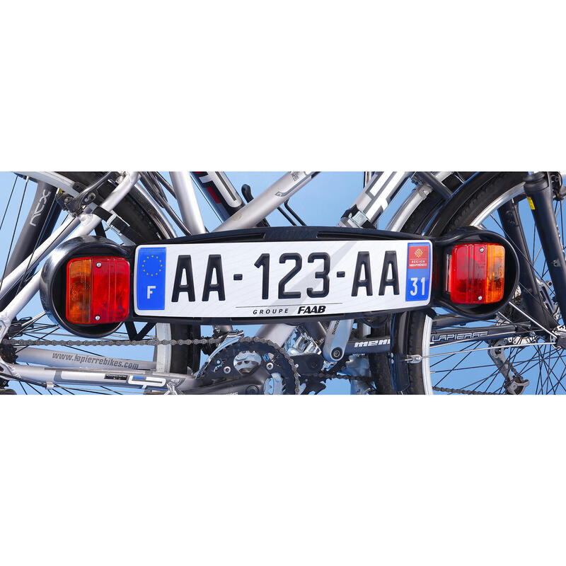 Plăcuță de semnalizare pentru suportul bicicletei