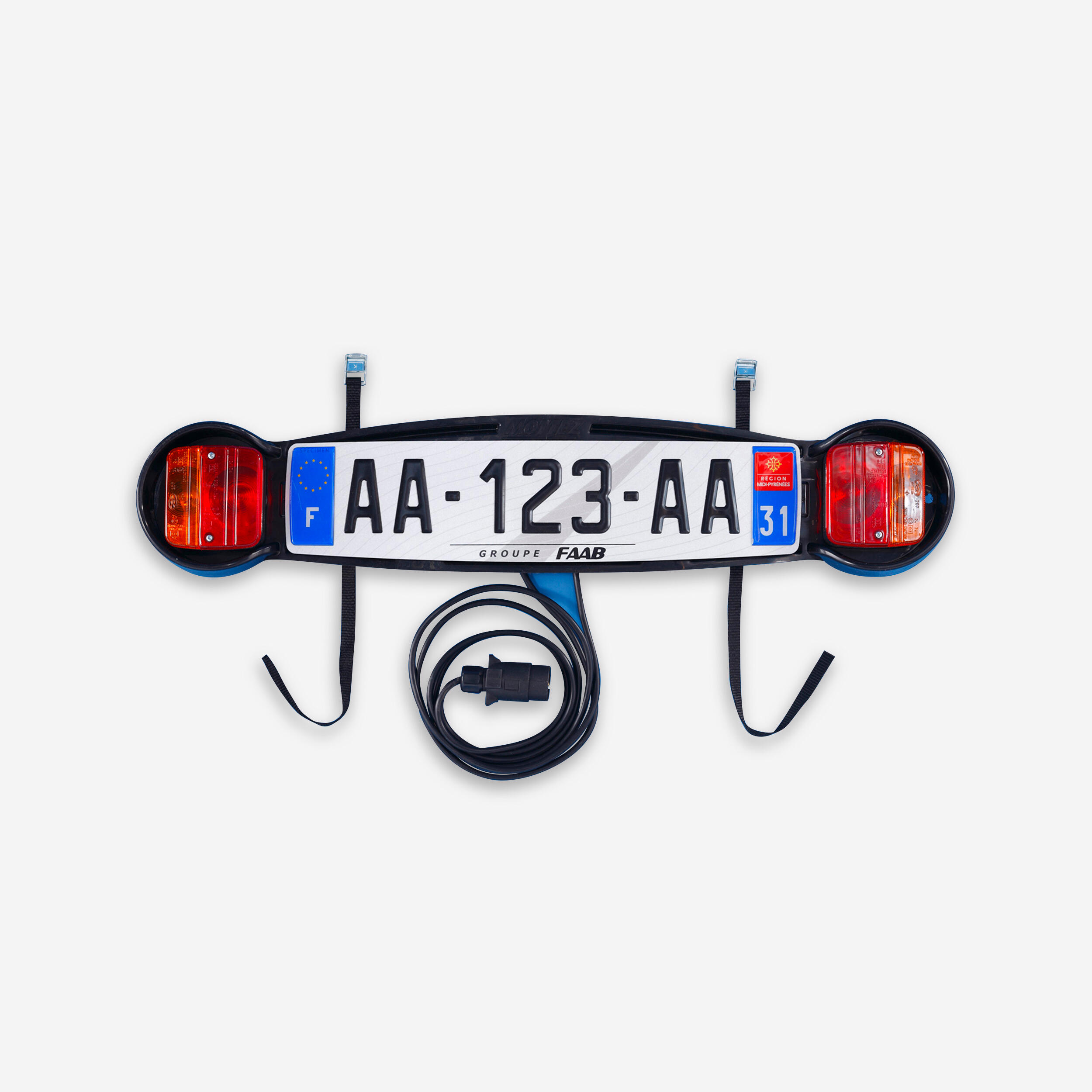 Bike carrier 2024 number plate