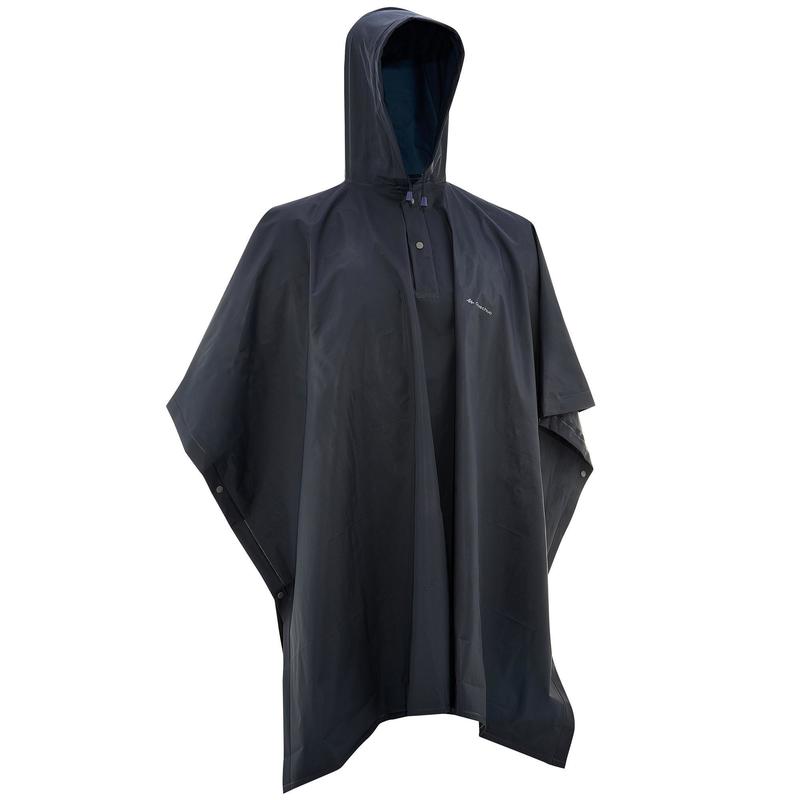 Poncho Pluie De Randonnee Arpenaz 10l Bleu Junior Quechua Decathlon
