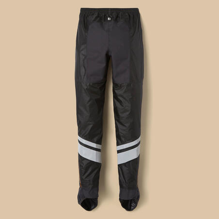 Штани верхні жіночі 540 для велопоїздок містом для захисту від дощу чорні