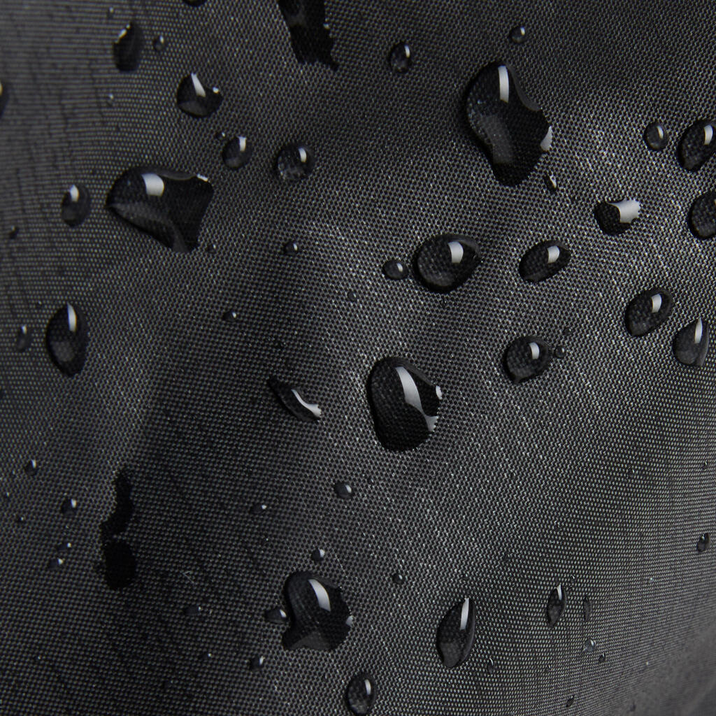 Pánske vrchné cyklistické nohavice 540 so všitými návlekmi čierne