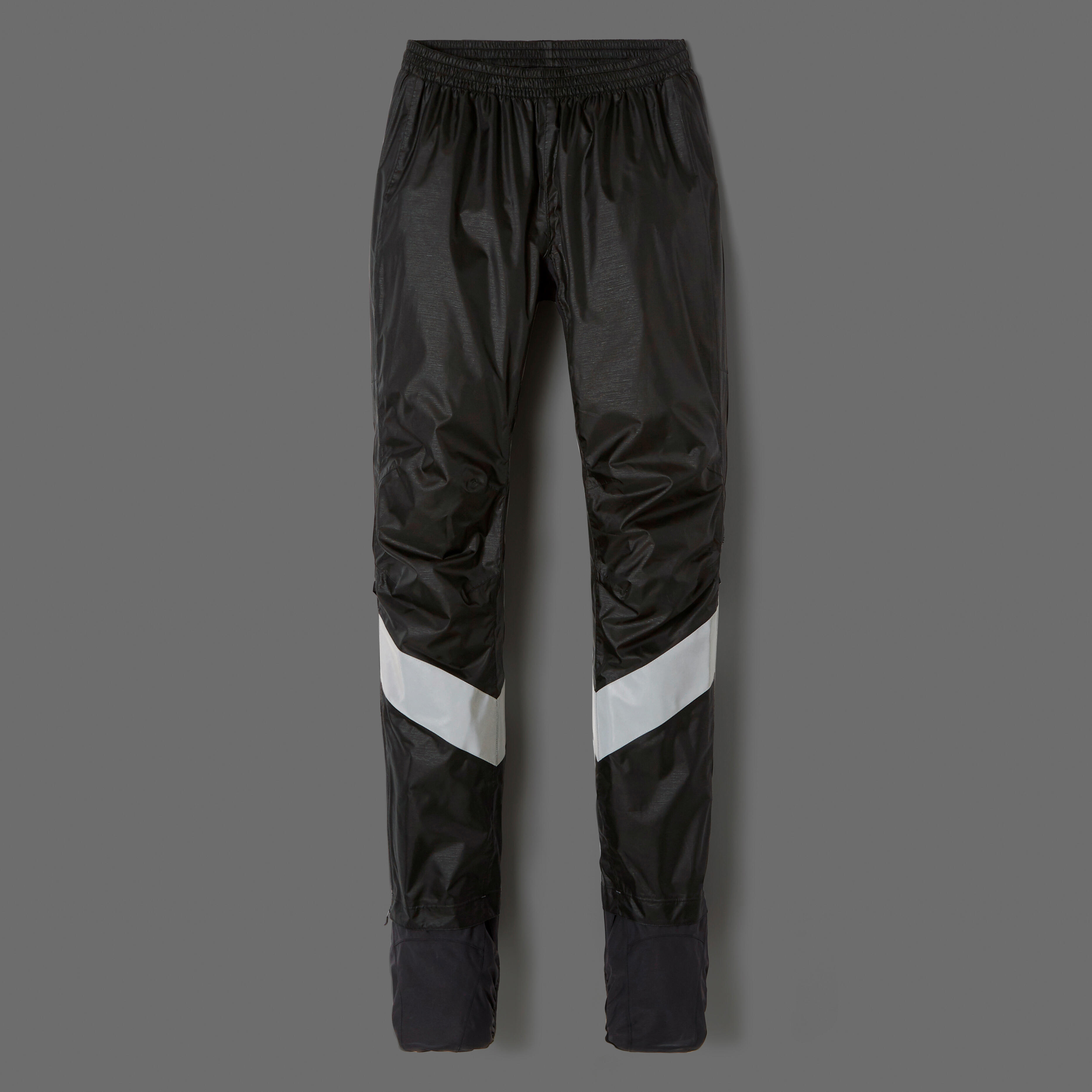 Men's City Cycling Rain Overpants + Overshoes - 540 - [EN] smoked black,  Carbon grey - Btwin - Decathlon