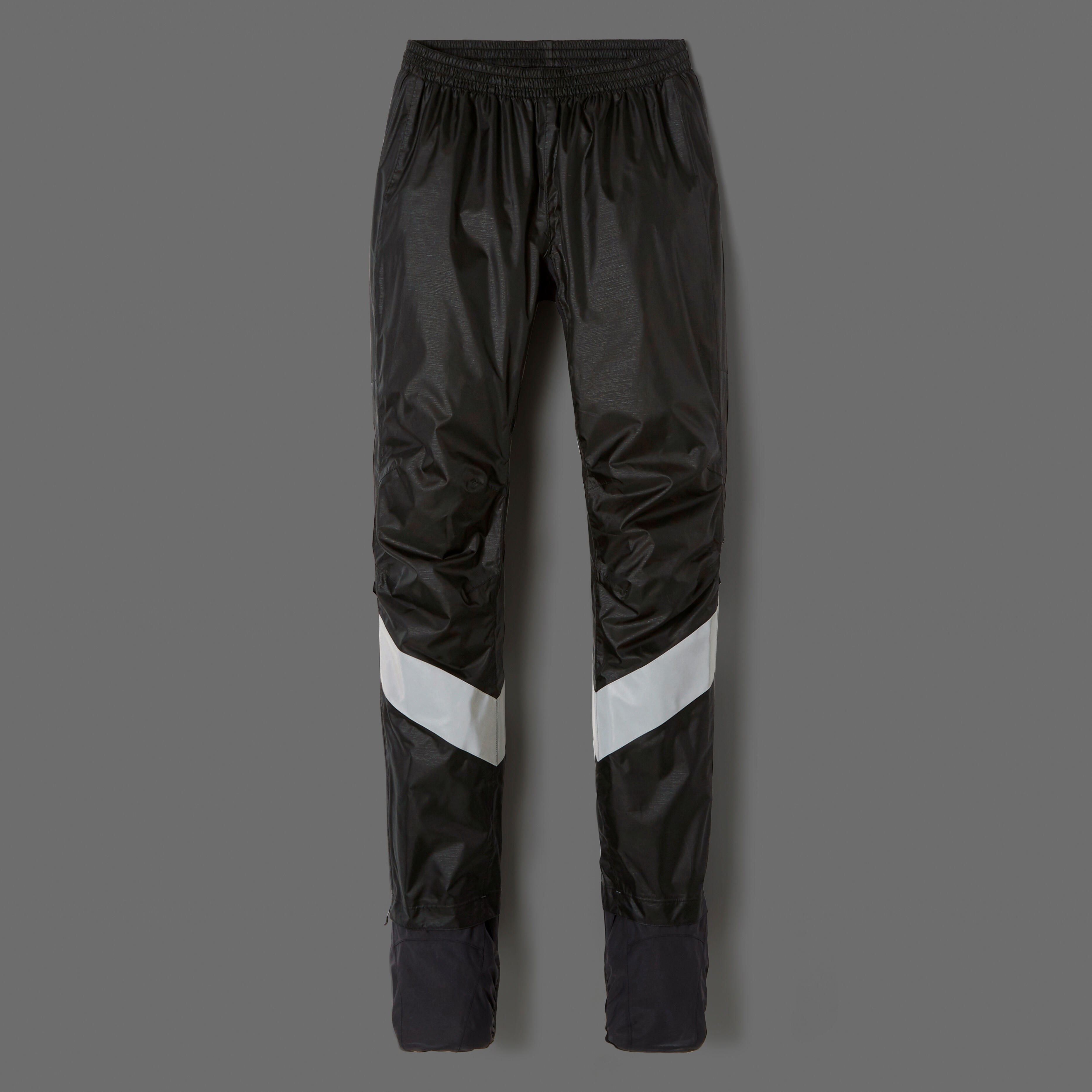 CITY BIKE RAIN PANTS WITH INTEGRATED SHOE COVERS 540 MAN BLACK