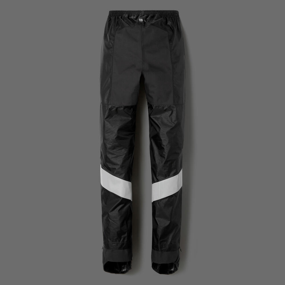 Buy 100 City Cycling Rain Overtrousers - Black Online