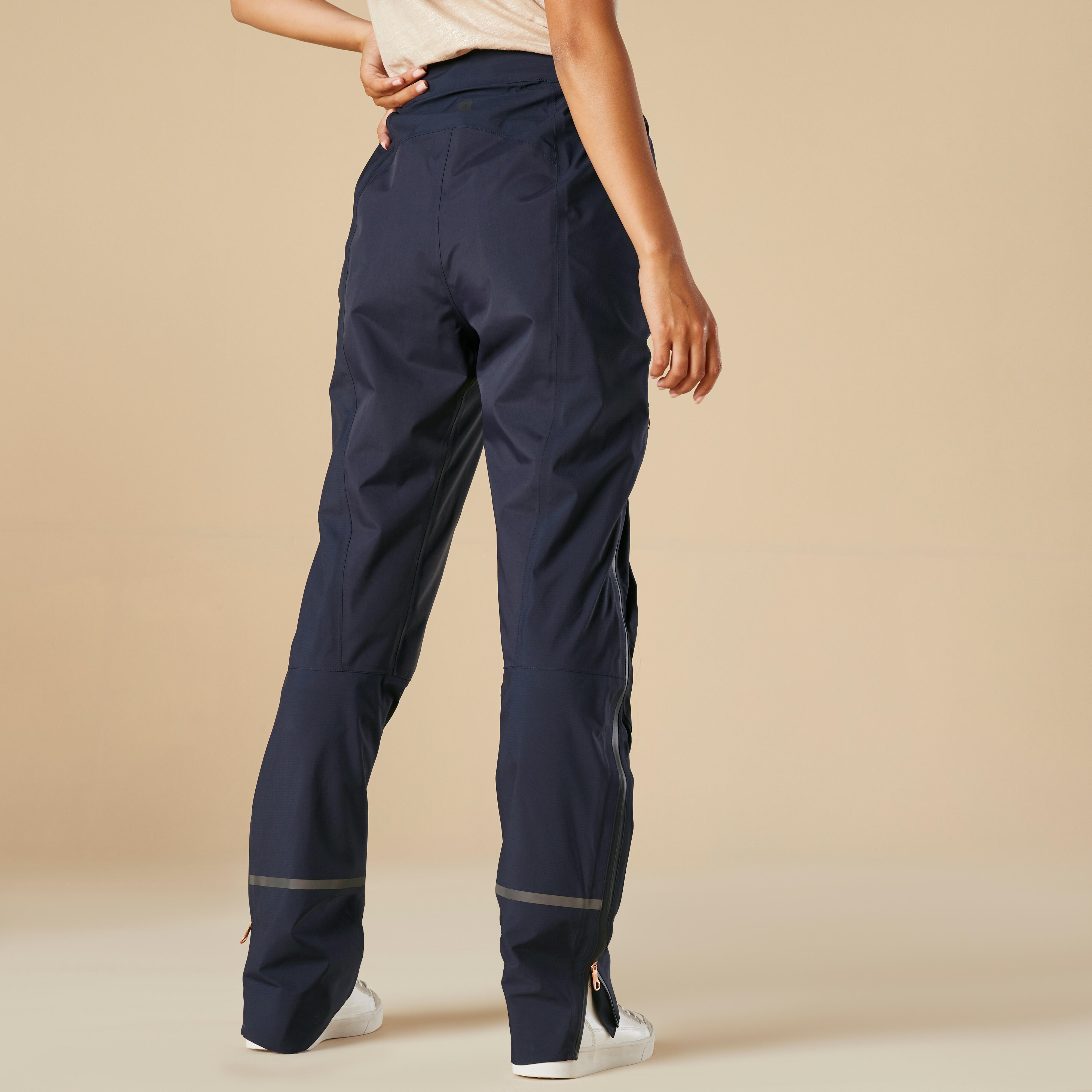 Soprapantaloni impermeabili ciclismo donna 900 blu BTWIN | DECATHLON
