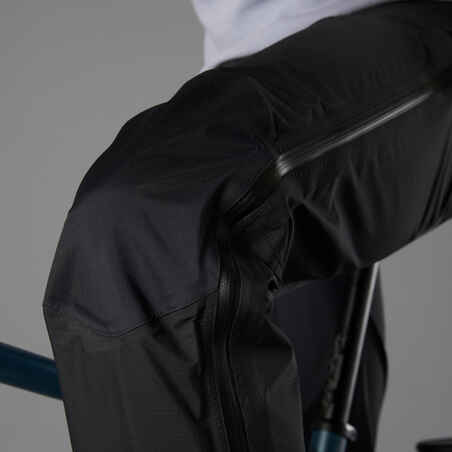 Men's City Cycling Rain Overtrousers 900 - Black