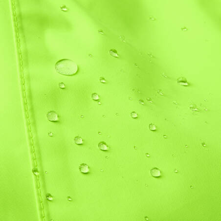 Women's Waterproof Urban Cycling Jacket - Neon Yellow