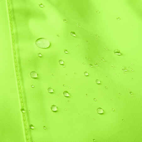 Women's Waterproof Urban Cycling Jacket - Neon Yellow