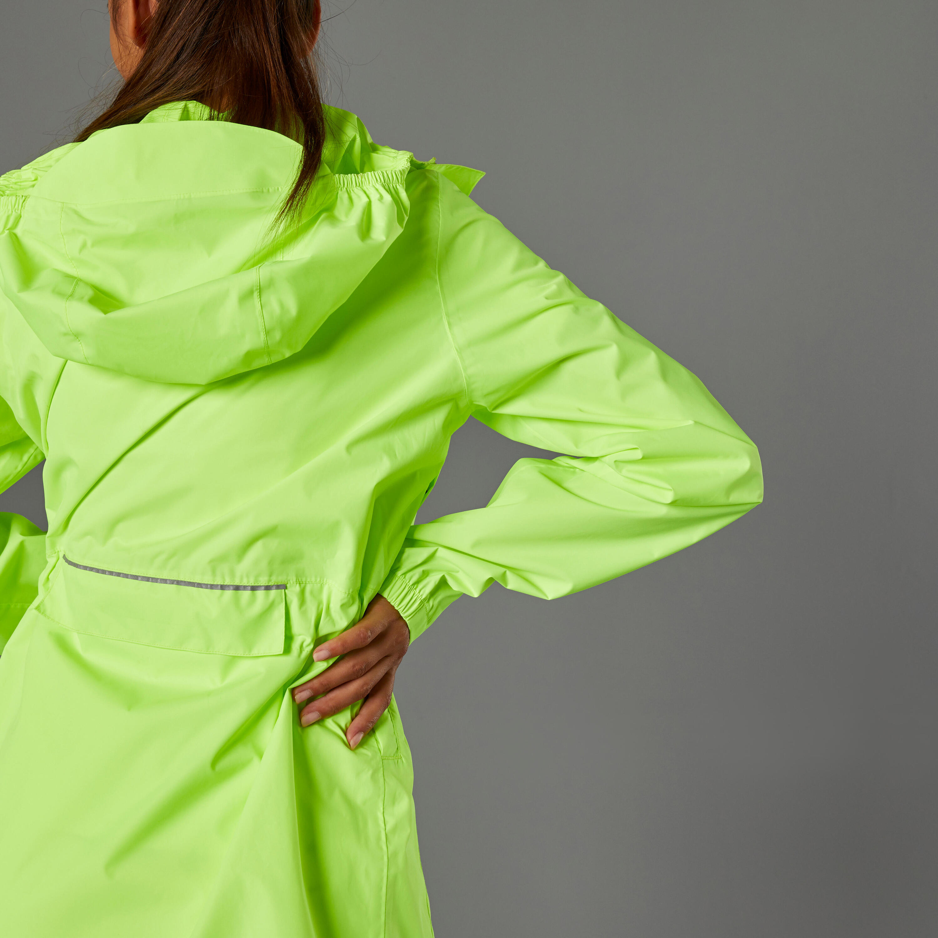 Women's Waterproof Urban Cycling Jacket - Neon Yellow 25/39