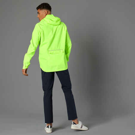 100 Men's Waterproof Urban Cycling Jacket - Neon Yellow